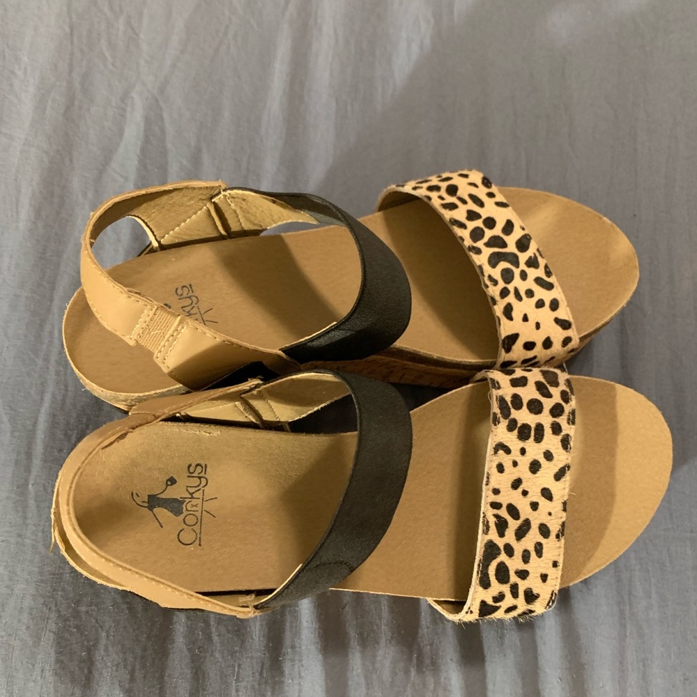 Cheetah and Black wedges